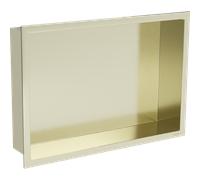Mexen X-Wall-R étagère encastrée avec rebord 45 x 30 cm, doré brossé - 1950453010 14863 5907709146662