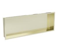 Mexen X-Wall-R étagère encastrée avec rebord 90 x 30 cm, or brossé - 1950903010 14883 5907709146716