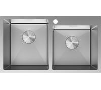 Mexen Xorin évier en acier inoxydable 2 bacs 780 x 450 mm, inox - 6441782000-01