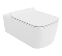 Mexen York cuvette WC Rimless avec abattant slim à descente progressive, duropalst, blanc brillant - 30114000 38648 5903163384107