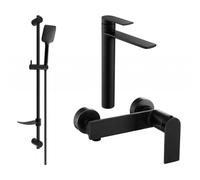 Mexen Zero DF62 ensemble de douche, noir - 71114DF62-70 5834 5907709199637