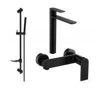 Mexen Zero DF70 ensemble de douche, noir - 71114DF70-70 5836 5907709199668