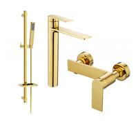 Mexen Zero DQ02 ensemble de douche, doré - 71114DQ02-50 5879 5907709199682