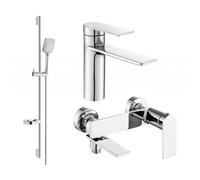 Mexen Zero DS62 ensemble de bain, chrome - 71103DS62-00 5797 5907709199132
