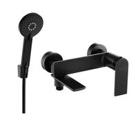 Mexen Zero R40 batterie de baignoire avec ensemble de douche, noir - 7113R40-70 5856 5907709199941