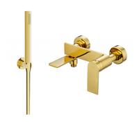 Mexen Zero R70 robinet de baignoire avec ensemble de douche, or - 7113R70-50 5888 5907709199996