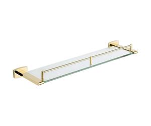 Mexen Zoja étagère murale en verre, dorée - 7019137-50 4899 5907709171084