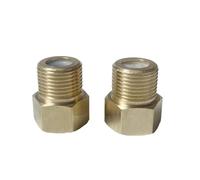MEXEWORD 1 clapet Anti-Retour unidirectionnel en Laiton nickelé 3/8" BSP Filetage mâle Femelle for réservoir d'eau Chauffe-Eau Toilettes(Female to Male)
