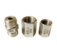 MEXEWORD 1 pièces M14 M16 M18 M20 M22 Filetage mâle Femelle métrique connecteur de raccord de Tuyau égal en Acier Inoxydable 304(M18 x 1.5)