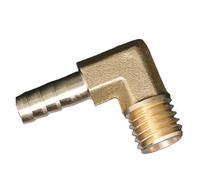 MEXEWORD 1 raccord de Tuyau coudé 6 mm 8 mm 10 mm 12 mm for Tuyau cannelé X M8 M10 M12 M14 M16 Filetage mâle métrique en Laiton raccord de Tuyau coudé Adaptateur coupleur connecteur(6-M8x1)