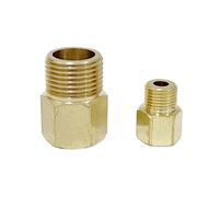 MEXEWORD 1 raccord de Tuyau en Laiton M8 M10 M12 métrique Femelle vers 1/8" 1/4" 3/8" BSP Filetage mâle raccord de Tuyau en Laiton connecteur réducteur Adaptateur de manomètre(M10x1 F-1l8 BSP M)