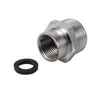 MEXEWORD Adaptateur de Pompe à Eau 18 mm M18 vers 3/4" (Filetage Femelle M18 vers Filetage mâle 3/4") en cuivre nickelé