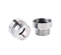 MEXEWORD Connecteur d'eau à Filetage Femelle M22 M24 vers Filetage mâle 1/2" Adaptateur de Robinet d'eau Raccord d'irrigation de Jardin Accessoires de Lavage de Voiture(M24)