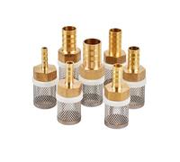MEXEWORD Filtre en Laiton 6-19mm Filtre à Maille en Acier Inoxydable Pompe d'irrigation de Jardin Protection Tuyau Filtre Nettoyage de l'eau Maille Filtre en Laiton 1 pièces(12mm)