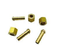 MEXEWORD Raccord de Tuyau cannelé en Laiton, Femelle 1/4" 3/8" BSP, 4, 5, 6, 7, 8, 10 mm, droitier et gaucher(1l4 BSP - 5mm Right Hand)