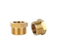 MEXEWORD Raccord de Tuyau réducteur en Laiton à Filetage Femelle-mâle M14 M18 M20 M22 M27 M30 1/8" 1/4" 3/8" 1/2" 3/4" BSP mâle à Femelle(F BSP1l8-M M14x1.5)