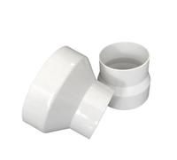 MEXEWORD Raccord réducteur Droit en PVC Blanc, diamètre 75, 100, 110, 125, 150, 160, 180, 200 mm, Adaptateur for Tuyau d'évacuation, raccords de Drainage, 1 pièce(180x160mm)