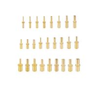 MEXEWORD Réducteur de raccord de Tuyau Droit, 4 6 8 10 12 14 16 19mm, Adaptateur de connecteur de coupleur en cuivre for Air, Carburant, gaz et Eau(19x10mm)