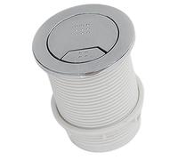 MEXWLOP Bouton poussoir pneumatique chromé à double chasse d'eau | pour Wirquin Macdee SYG610CP Kara 72Mm