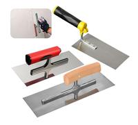 Meyagot 3pcs Truelle De Lissage, Truelle À Plâtre, Platoir À Enduit En Acier Inoxydable Platoir De Finition Truelle De Plâtre Truelle À Lisser Set Avec Poignée Souple, Pour Mastic De Plâtre Béton