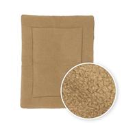 Meyco Baby Bouclé Tapis de Parc pour bébé (matière Douce et sûre, Design Moderne et Chic, Passe au sèche-Linge, Lavable en Machine, 100% Polyester, Dimensions : 80 x 100 cm), Couleur Caramel