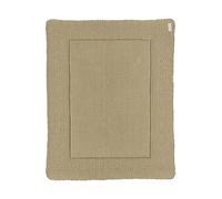 Meyco Baby Romantic Flower Tapis de Parc Double Face 100% Coton et Envers 100% Velours Taupe 77 x 97 cm