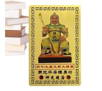 Meyjlgh Carte de protection Tai Sui 2026 | Objets de collection en cuivre chinois doré | Carte traditionnelle de l'année du cheval chinois - Pour homme, femme, maman, papa, grand-père, épouse, fils