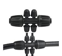 MEYTXOA Raccord Tuyau D'arrosage PE Pipe Connector Garden Drip Irrigation | 5PCS 16mm 1 2 Tee Coupling Threaded Lock(KSL02-385-5PCS)