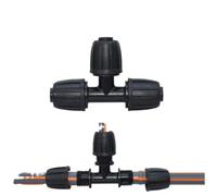 MEYTXOA Raccord Tuyau D'arrosage PE Pipe Connector Garden Drip Irrigation | 5PCS 16mm 1 2 Tee Coupling Threaded Lock(KSL01-KIT235-5PCS)
