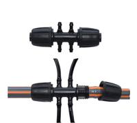 MEYTXOA Raccord Tuyau D'arrosage PE Pipe Connector Garden Drip Irrigation | 5PCS 16mm 1 2 Tee Coupling Threaded Lock(KSL01-KIT231-5PCS)