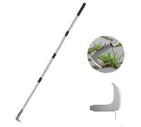 MeYuxg Couteau Désherbeur Manuel, 138-105-69CM Réglable Désherbeur à Manche Long, Ergonomique Désherbeurs Manuels, Convient aux Travaux de Jardinage et à l'entretien des Pelouses