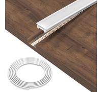 MeYuxg Profilé LED en silicone T2010 de 3 m pour bandes LED, profilé néon flexible blanc laiteux pour bande lumineuse néon d'une largeur ≤ 18 mm (bande LED non incluse)