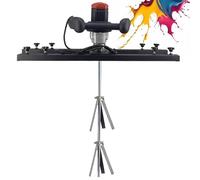 MEYVSAB Mélangeur à réservoir électrique 3000 W avec support de suspension, hélice pliable pour mortier, épices, peinture, joint, plâtre, Thinset - Machine d'agitateur, A. FoldingWheel