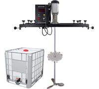 MEYVSAB Mélangeur de peinture 980 W avec support de suspension, agitateur réglable de 72 à 120 cm, hélice pliable, outil de mélange dissolveur d'encre, Stylec