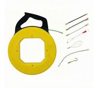 MEYZJRC Fiberglass Cable Puller Dérouleur Guide-Fil Passe-câble avec Embouts Boucle Tige Crochet Polyester Pet Prise Confort Main Transport Facile Adapté aux