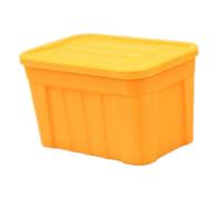 MEYZJRC Miniature Boîte de Rangement Organisateur Modèle Micro Conteneur Maison Poupée avec Couvercle PLA Adapté à Photographie Maison Décor Ma, Orange