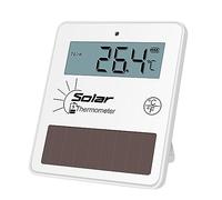 MEYZJRC Thermomètre Numérique Affichage Clair Thermomètre Solaire Intérieur Extérieur Hygromètre Électronique Multiposition Capteur Convient pour Foyer Bureau, Style b