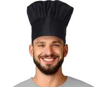 MFAZ Morefaz Ltd Ensemble tablier blanc noir + chapeau de chef poche barbecue traiteur cuisine tablier cuisine