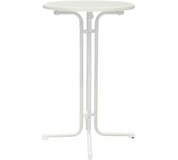 MFG, table d'appoint pliante, blanche/blanche, hauteur = 70 cm