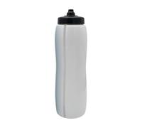 MFMEXUL Bouteille d'eau de Sport Squeezable 950ml Facile à Presser Nettoyage Simple Matériau Solide Poids Léger Adaptée pour Salle de Sport Équipes Sportives, Bouche Courte Blanche