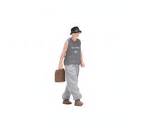 MFMEXUL Figurine Miniature Résine Modèle Peint Statuette Debout Collection Décorative Finition Réaliste Peinte Adaptée à Collectionneurs Exposition Décoration Bureau, Couple Se Tenant La Main, Homme