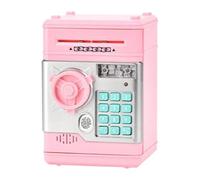 MFMEXUL Tirelire Banque de Passe Coffre à Pièces Électronique Fonction Automatique Sécurisée Enfant Protection Argent Adaptée Cadeau, Rose Clair
