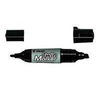 Pilot Begreen Twin Jumbo Lot de 10 Marqueur permanent double Pointe Noir écologique