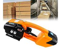 MFRELMNZG Machine de cerclage électrique à souder pour feuillard PP/Pet, alimentée par Batterie, Largeur de feuillard de 13 à 16 mm, Machine de cerclage Automatique