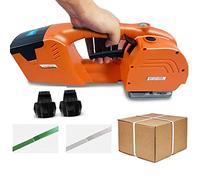 MFRELMNZG Machine de cerclage électrique portative avec Batterie de 6000 mAh, Machine de cerclage par soudage pour feuillards PP et Pet, Machine de cerclage Automatique pour boîtes et palett