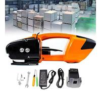 MFRELMNZG Outil de cerclage électrique pour feuillards PP/Pet de 13 à 16 mm, Machine de cerclage Automatique alimentée par Batterie de 3000 mAh pour Emballage, cerclage de cartons et de Pale