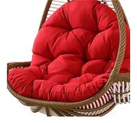 MFWHEFJ Coussin Fauteuil Suspendu Coussin de siège de balançoire Suspendu, Panier épais, for Balcon, hamac, Chaise à Bascule, Coussins de siège for Maison, terrasse, Jardin, Salon(Red)