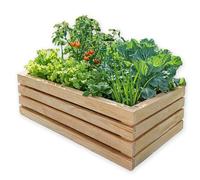 MG Design Jardinière en Bois 22,5 x 86 cm - Bac à Fleurs Long pour Balcon, terrasse et Jardin, bac à Plantes ou Cache-Pot en Bois Naturel