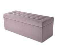MG Design Pouf Coffre 45 × 120 cm Violett - Rangement 140 L, Charge 300 kg, Surface Douce avec léger reflet, Entretien Facile - pour Salon, Chambre, entrée