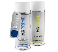 MG PRIME Bombe aérosol pour Audi LZ5M / Z5M / M8 Nogaroblau Perleffekt +1K | Nogaro Blue Pearl, Peinture voiture, Kit peinture de base + vernis, bombes aérosols 400ml